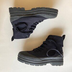 Everlane The Canvas Utility Boot  - Black